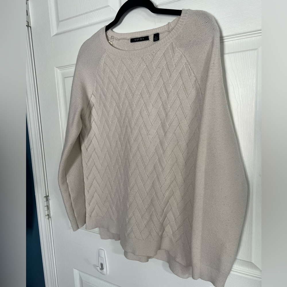 Cyrus Women's Cable-knit Sweater in Cream